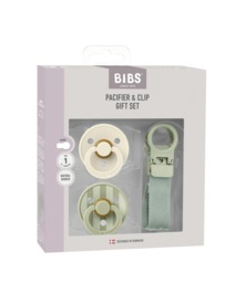 BIBS Pacifier & Loop Clip Gift Set - Sage