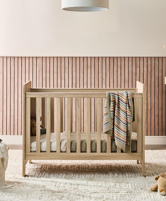 Atlas Small Cotbed - Light Oak