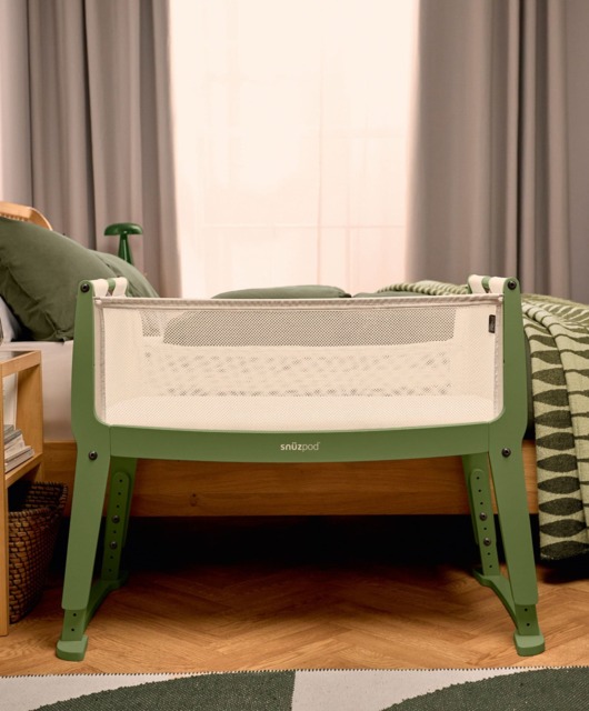SnuzPod Studio Bedside Crib – Tokyo Matcha