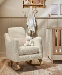 Bowdon Nursing Chair - Oyster Chenille Boucle