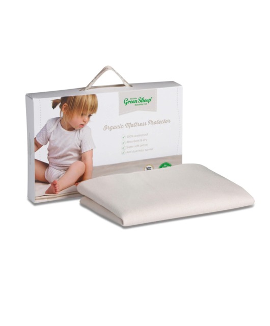 The Little Green Sheep Waterproof Moses Basket & Pram Mattress Protector