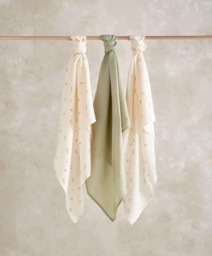 Large Muslin Squares (3 Pack) - Orchard