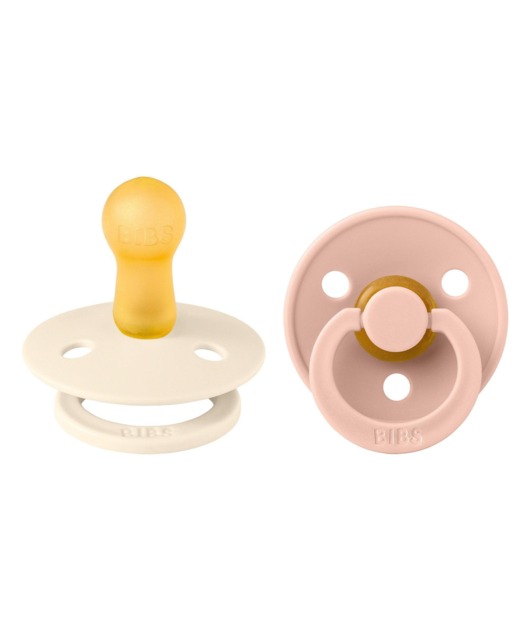 BIBS Colour Dummies (2 Pack) Size 1 - Ivory/Blush