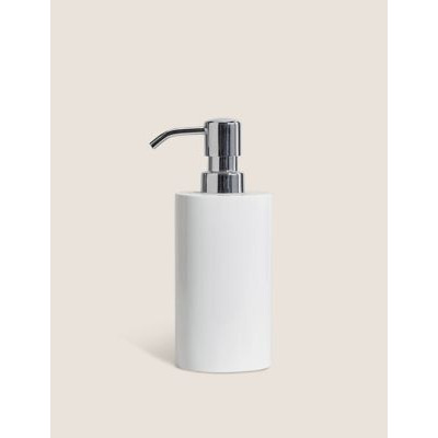 M&S Resin Soap Dispenser - White, White