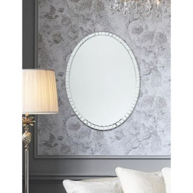 Laura Ashley Marcella Oval Wall Mirror - Silver, Silver