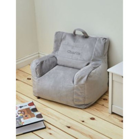 My 1St Years Personalised Grey Bean Bag Chair, Grey