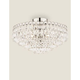 Laura Ashley Enid Glass Chandelier - Silver, Silver