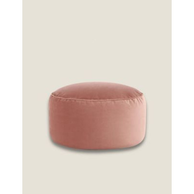 Kaikoo Velvet Pouffe - Pink, Pink