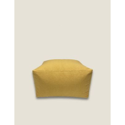Kaikoo Brushed Pouffe - Gold, Gold