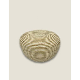 Kaikoo Small Jute Pouffe - Natural, Natural