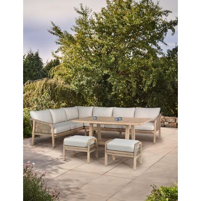 Kettler Cora Seater Garden Dining Set Natural, Natural by