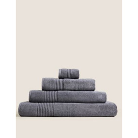 M&S Egyptian Cotton Luxury Heavyweight Towel - EXL - Charcoal, Charcoal,Duck Egg,White,Silver Grey