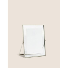 M&S Skinny Easel Photo Frame 4x6 inch - Silver, Silver