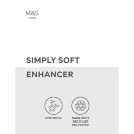 M&S Simply Soft Mattress Enhancer - SGL - White, White