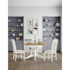M&S Padstow Round 4-6 Seater Extending Dining Table - Ivory, Ivory