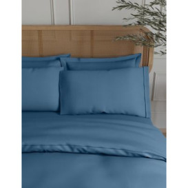 M&S 2pk Egyptian Cotton 230 Thread Count Pillowcases - Slate Blue, Slate Blue,Air Force Blue,Granite,Blue/Green,Ice White,Silver Grey,Light Wedgewood,Light Duck Egg,Cream,Mink,Midnight Navy,Slate,Dusted Mauve,Khaki,Antique Gold,Dusted Pink