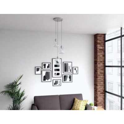 M&S Olsen Multi Light Cluster Pendant Light - Clear, Clear