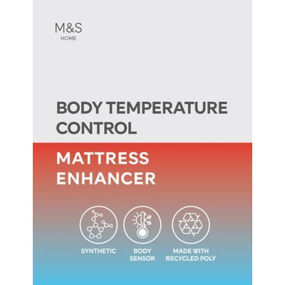Body Sensor™ Body Temperature Control Mattress Enhancer - DBL - White, White