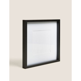 M&S Wood Photo Frame 6 x 6 inch - Black, Black,White