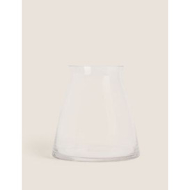 M&S Medium Lantern Vase - Clear, Clear
