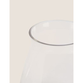 M&S Medium Lantern Vase - Clear, Clear