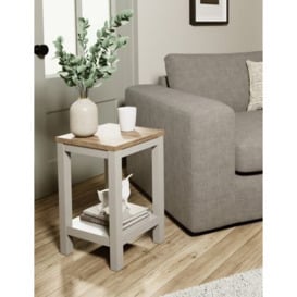 M&S Salcombe Side Table - Light Grey, Light Grey,Black