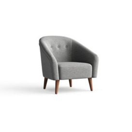 M&S Archie Armchair - CHR - Pearl Grey, Pearl Grey,Dark Teal,Light Natural,Green,Midnight Navy