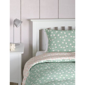 M&S Cotton Blend Floral Bedding Set - SGL - Multi, Multi