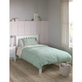 M&S Floral Cotton Blend Bedding Set - SGL - Multi, Multi