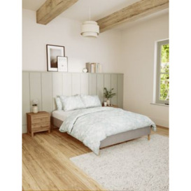 M&S Jayden Platform Upholstered Bed - 5FT - Pearl Grey, Pearl Grey