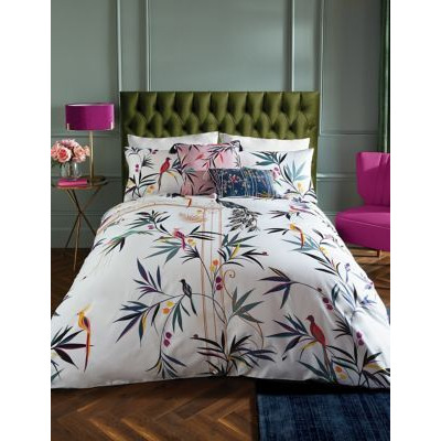 Sara Miller Pure Cotton Enchanted Gate Bedding Set - 5FT - Light Blue Mix, Light Blue Mix