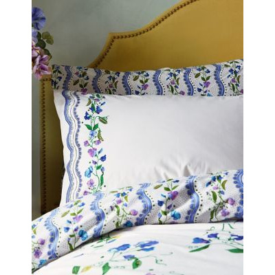 Cath Kidston Pure Cotton Sweet Pea Bedding Set - DBL - Blue Mix, Blue Mix