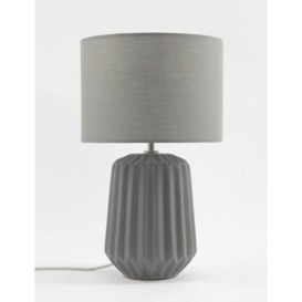 M&S Geometric Table Lamp - Grey, Grey,Blush Pink,White Mix