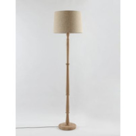 M&S Wooden Floor Lamp - Natural, Natural