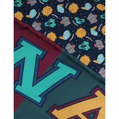 M&S Harry Potter™ Cotton Blend Bedding Set - DBL - Navy Mix, Navy Mix