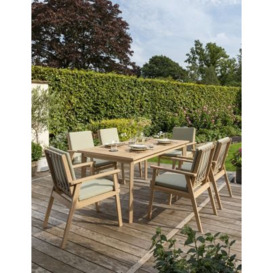 Kettler Hampton 6 Seater Garden Table & Chairs - Sage, Sage