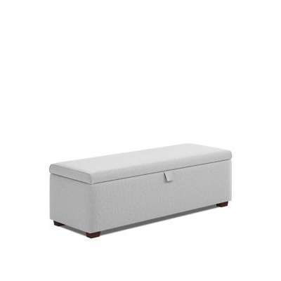 M&S Ottoman Blanket Box - 3FT - Silver, Silver,Silver Grey,Light Grey,Mink,Grey,Mid Grey,Charcoal,Navy,Natural