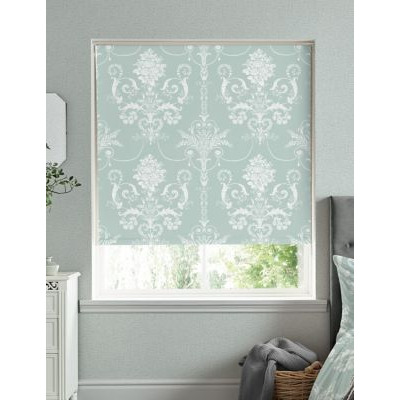 Laura Ashley Josette Blackout Thermal Roller Blind - 3FT - Duck Egg, Duck Egg,Steel