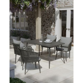 M&S Melbourne 4 Seater Garden Table & Chairs - Grey, Grey