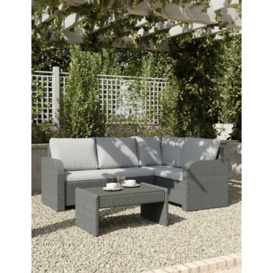 M&S Adelaide 4 Seater Rattan Effect Garden Corner Sofa Set - Grey, Grey