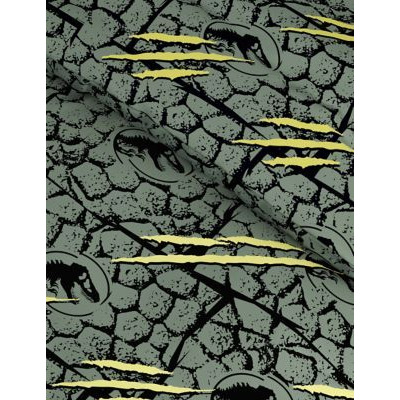 M&S Jurassic World™ Cotton Blend Bedding Set - SGL - Green Mix, Green Mix