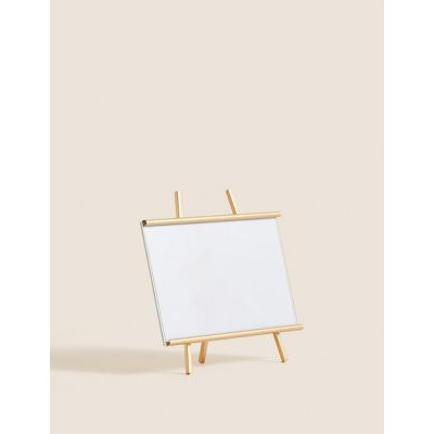 M&S Metal Easel Photo Frame 4x6 inch - Gold, Gold