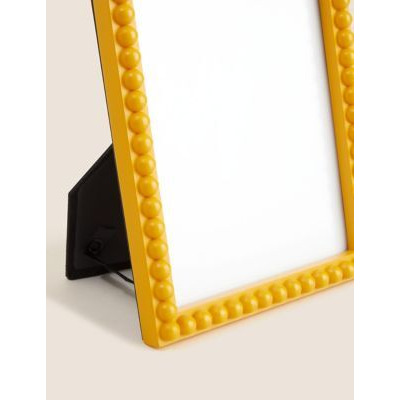 M&S Bobble Photo Frame 5x7 inch - Ochre, Ochre,Pink