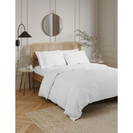 M&S Egyptian Cotton 230 Thread Count Duvet Cover - SGL - Ice White, Ice White,Khaki,Blue/Green,Dusted Mauve,Air Force Blue,Granite,Cream,Slate Blue,Mink,Silver Grey,Midnight Navy,Light Duck Egg,Slate,Light Wedgewood,Antique Gold,Dusted Pink