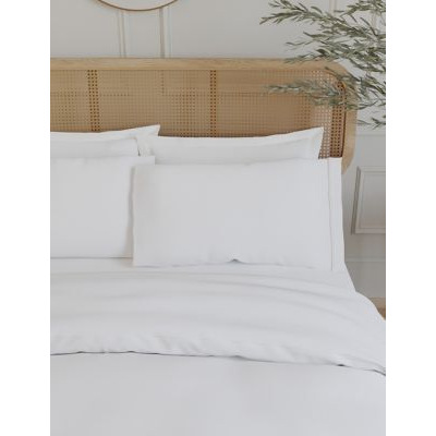 M&S 2pk Egyptian Cotton 230 Thread Count Pillowcases - Ice White, Ice White,Silver Grey,Slate Blue,Light Wedgewood,Light Duck Egg,Cream,Mink,Midnight Navy,Slate,Dusted Mauve,Air Force Blue,Granite,Khaki,Blue/Green,Antique Gold,Dusted Pink