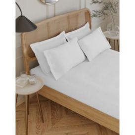 M&S Egyptian Cotton 230 Thread Count Fitted Sheet - SGL - Ice White, Ice White,Air Force Blue,Blue/Green,Dusted Mauve,Granite,Khaki,Slate Blue,Mink,Midnight Navy,Cream,Silver Grey,Light Duck Egg,Slate,Light Wedgewood,Antique Gold,Dusted Pink