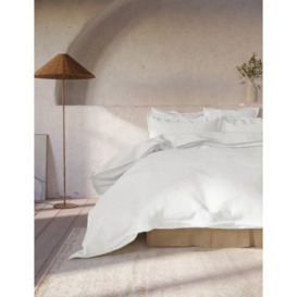 M&S X Fired Earth Washed Cotton Duvet Cover - DBL - Apres Ski, Apres Ski,Garden Folly,Weald Green,Under The Waves,Charcoal,Storm,Malm,Dover Cliffs,Plumbago,Dusty Cedar
