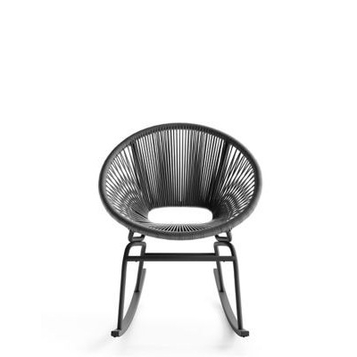 M&S Lois Garden Rocking Chair - Dark Grey, Dark Grey,Natural