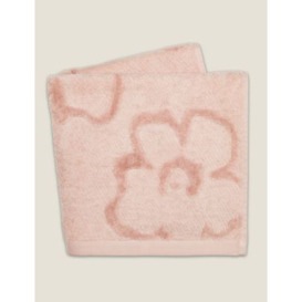Ted Baker Pure Cotton Magnolia Textured Towel - EXL - Soft Pink, Soft Pink,Sage,White