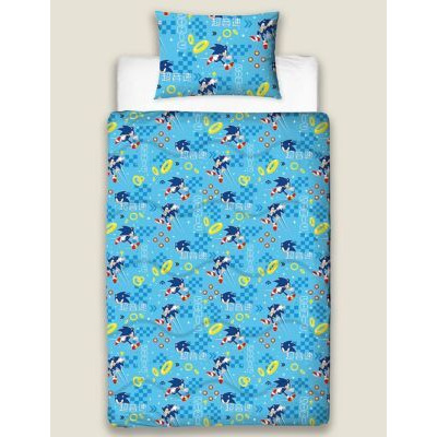 M&S Sonic™ Single Coverless Duvet Set - Multi, Multi
